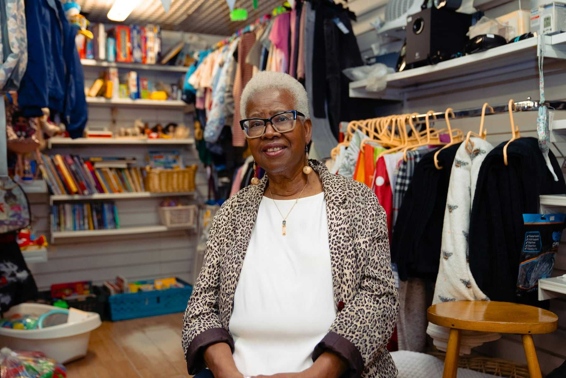 Gloria, vintage clothing owner