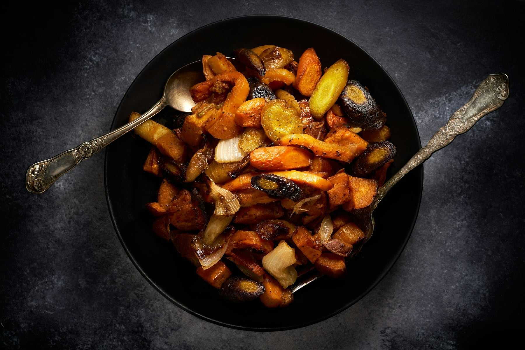 Hearth-roasted roots