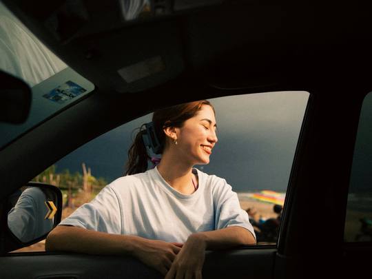 Aisha after passing their driving test